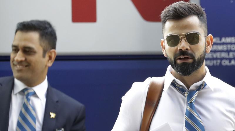 Virat Kohli, MS Dhoni hit nets after arriving in England for World Cup 2019