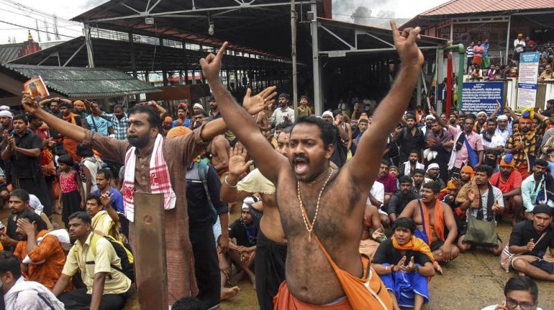 CPI(M) general secretary Sitaram Yechury had termed the violence witnessed in Sabarimala as the worst form of vote bank politics being played in the country at the expense of destroying social harmony. (Photo: PTI)