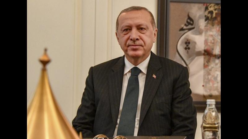 Turkish President\Today is the second day [of the ceasefire]. This process will end on Tuesday night. If the promises given to Turkey are not fulfilled, we will not wait, as before. We will continue the operation we started and will continue to destroy terrorists,\ Erdogan said. (Photo: ANI)