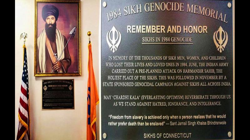 \1984 Sikh Genocide Memorial\ removed in US after India\s request