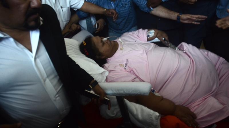Eman Ahmed, who almost spent two months undergoing weight-reduction procedure at Saifee Hospital, is being shifted to Burjeel Hospital in Abu Dhabi, where doctors will continue her rehabilitation and weight-reduction treatment. (Photo: DC |  Shripad Naik)