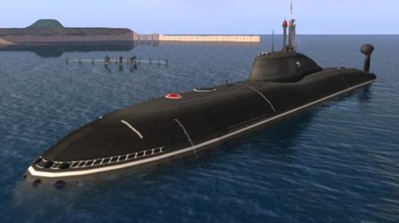 Representational Image of Akula-2 class nuclear submarine.