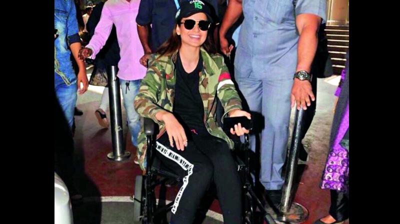 On Tuesday night, actress Kangana Ranaut, who has been shooting for her upcoming film Manikarnika, was injured on the sets of the film in Jodhpur. (Photo: DC)