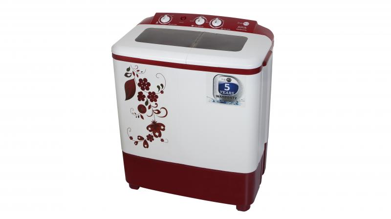In the shade of Maroon, this semi-automatic washing machine is available in the stores across Punjab, Uttar Pradesh, Haryana and Delhi.