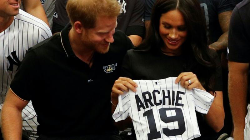 Yankees gift Harry, Meghan uniform for Archie