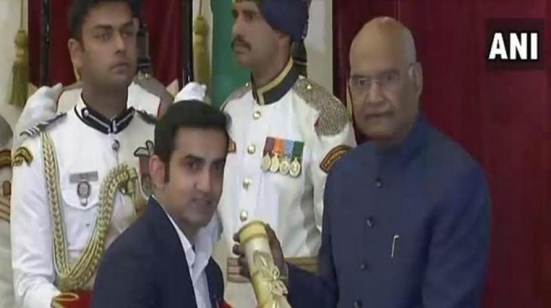 Gautam Gambhir among 5 sportsperson received Padma Award