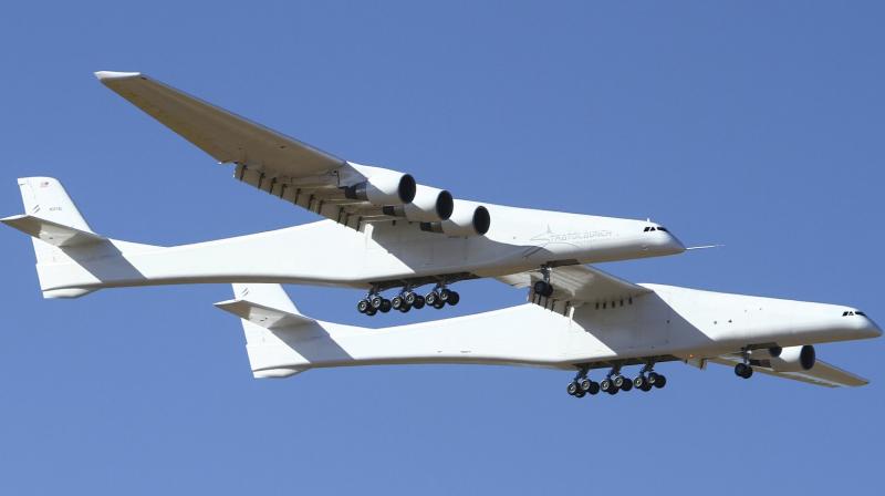 Giant Stratolaunch jet flies for first time