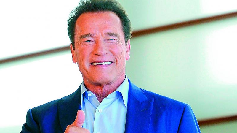 Watch: Hollywood great Arnold Schwarzenegger kicked by man at sports event in SA