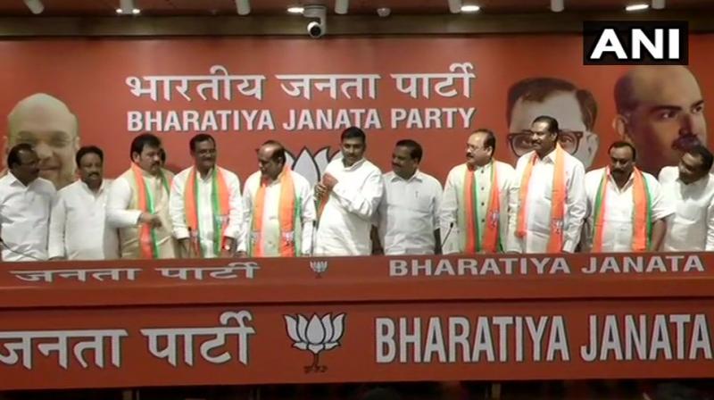 Several TDP, Congress leaders from Telangana joins BJP