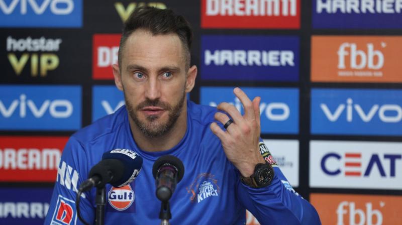 IPL 2019: \Watson thanked me for scoring quickly at the beginning\, says Du Plessis