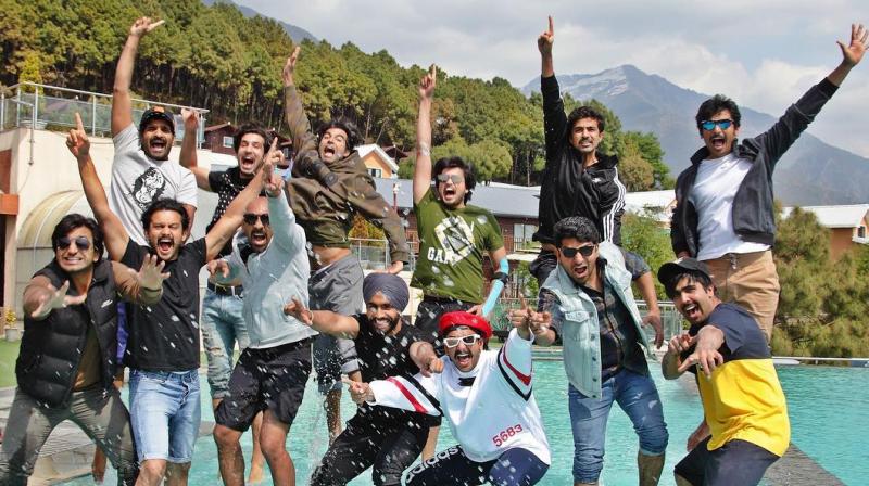 Ranveer Singh with \83 devils create splashes in this playful picture; check out