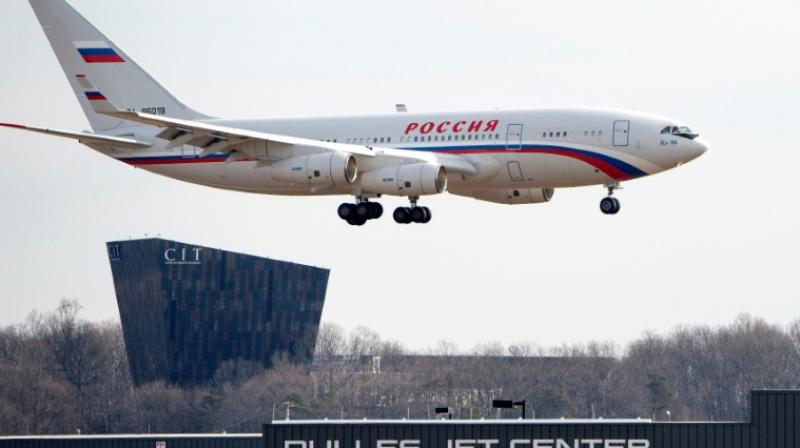 A Russian Il-96 plane carrying the diplomats and their families landed at Moscows Vnukovo airport at 2:05 am local time (23:05 GMT) after having taken off from Washington on Sunday. (Photo: AFP)