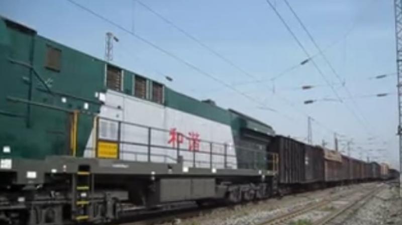 The train departed from Chinas international commodity hub Yiwu in Zhejiang Province on Sunday. (Photo: Representational Image/Video grab)