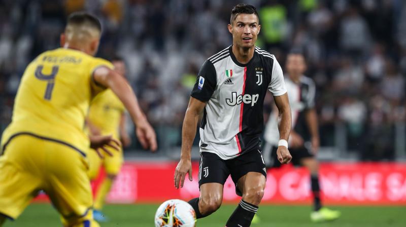 Goals from Aaron Ramsey and Cristiano Ronaldo helped Juventus to come from behind to beat Hellas Verona 2-1 at the Juventus Stadium on Saturday. (Photo:AFP)