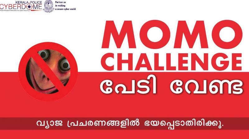 The Momo challege emerged several months after the Bluewhale challenge game scare, which also did not have any links in the state.