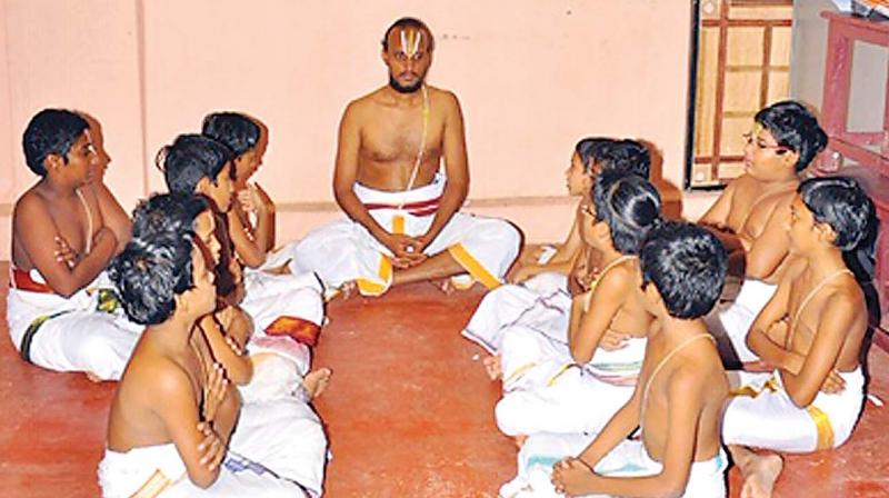 Chennai: Learning Vedas, Divya Prabhandam in smart classrooms