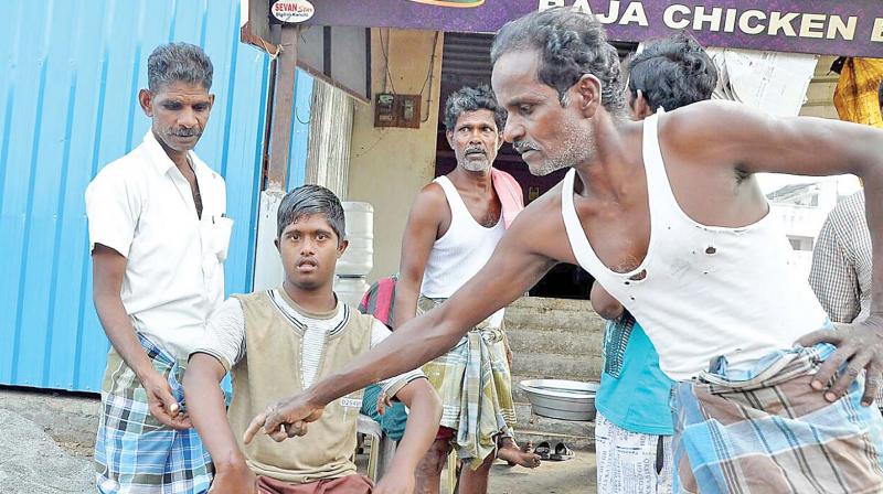 Dhakshinamoorthy who got injured by the shrapnel from the explosion (Photo: DC)