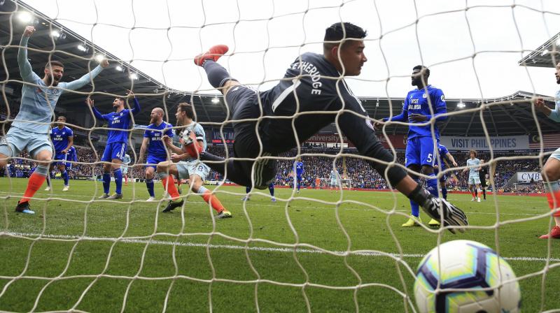 Premier League: Azpilicueta nets late goal to help Chelsea overcome Cardiff 2-1