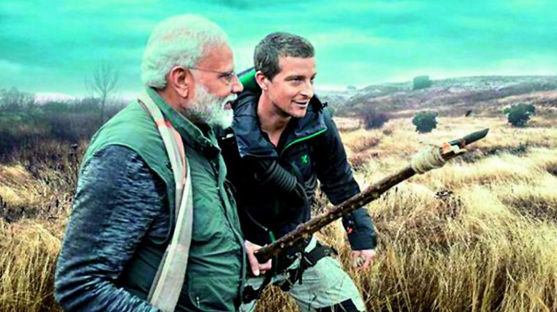 PM Modi appeared on an episode of Man Vs Wild with adventurist Bear Grylls.