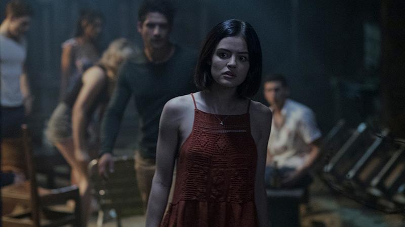 Lucy Hale and others in the still from Truth or Dare.