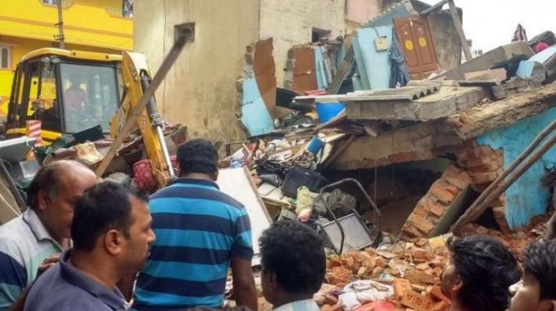 Mandi police who arrived at the spot pulled Nageshs body out. It was already an old house and recent heavy rains had worsened its condition. We have ordered a survey of such old houses in Mysuru. (Representational image)