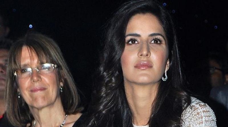 Katrina Kaif with her mother Suzanne .