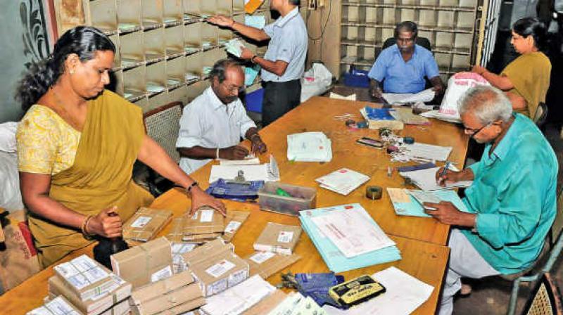 Khammam: Server at post office down, citizens suffer