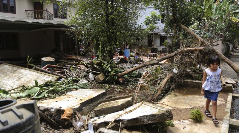 Torrential downpours began hammering Kerala on August 8, setting off devastating floods that left more than 200 people dead and sent more than 800,000 fleeing for dry land. (Photo: AP)