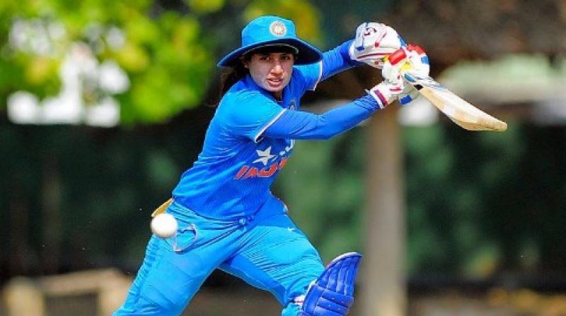 Veteran Mithali Raj anchored the Indian run chase with a 47-ball 56 which she made with the help of seven fours in the Group B match against Pakistan. (Photo: AFP)