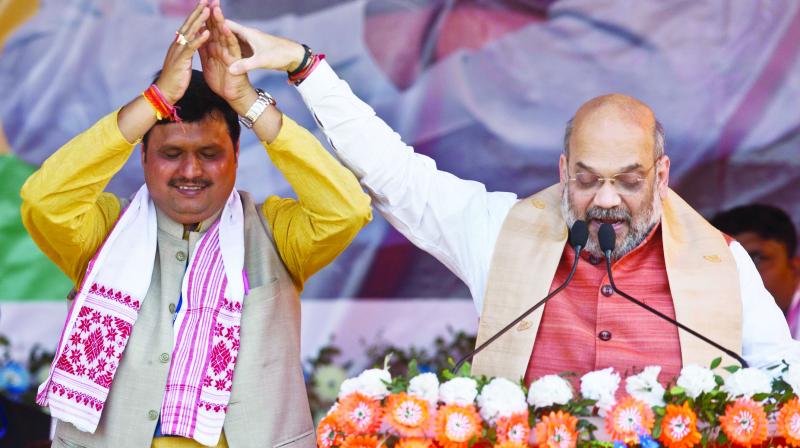Amit Shah promises to make Assam â€˜infiltrator-freeâ€™