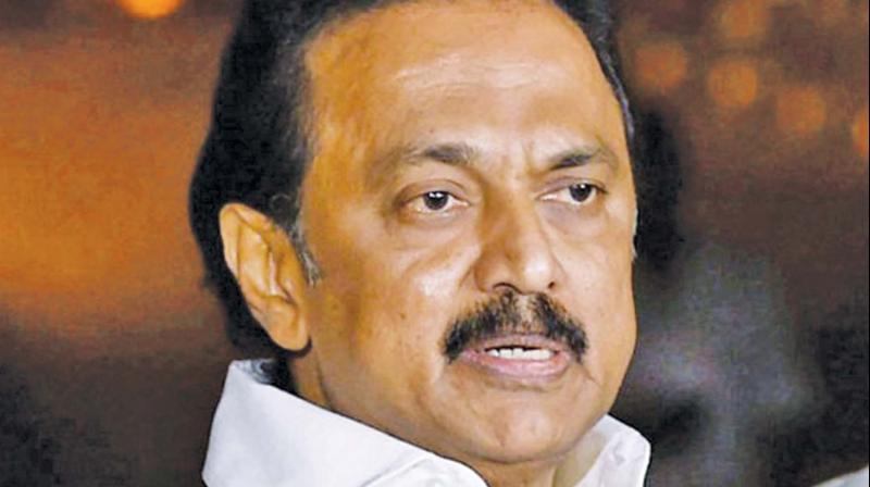 Stop 22 check dams construction across river Palar by AP govt: MK Stalin