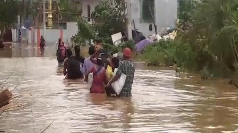 AP: Vamsadhara river swells due to heavy rains; people asked to move to safe places