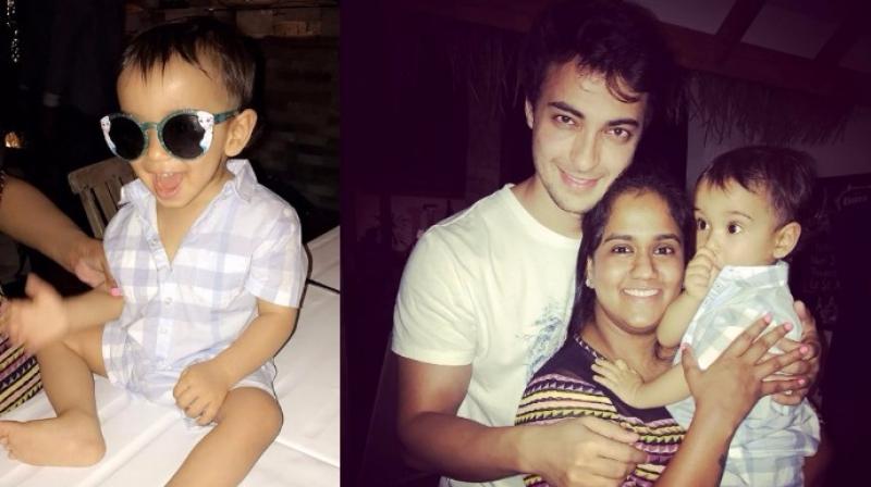 Ahil with his parents, Ayush Sharma and Arpita Khan Sharma, in Maldives(Pic courtesy: Instagram/ arpitakhansharma).