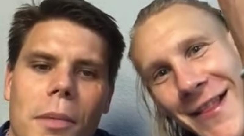 Ognjen Vukojevic and Croatia defender Domagoj Vida published the  glory to Ukraine  video on social media after the match on Saturday in a move which was criticised by Russian politicians and led to a warning from FIFAs disciplinary committee. (Photo: Screengrab)
