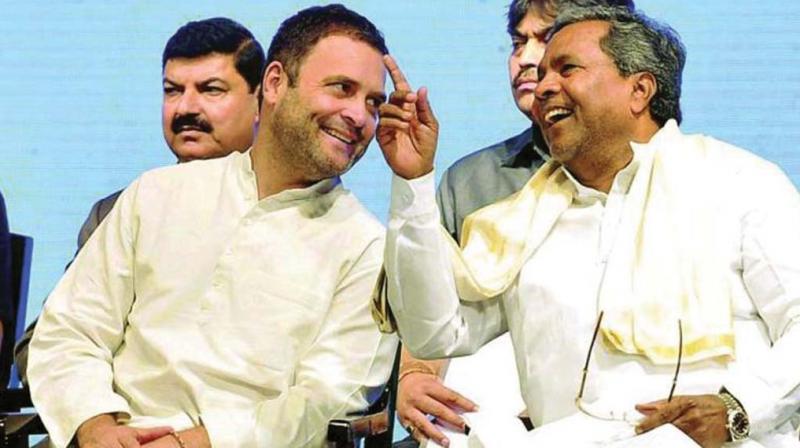 Rahul Gandhi and Siddaramaiah