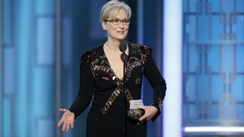 Meryl Streep after receiving her award. (Photo: AP)