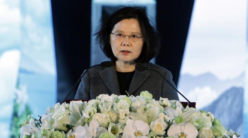 Taiwans President Tsai Ing-wen delivers a speech during a memorial service marking the 228 Incident in Taipei, Taiwan, Tuesday, Feb. 28, 2017. (Photo: AP)