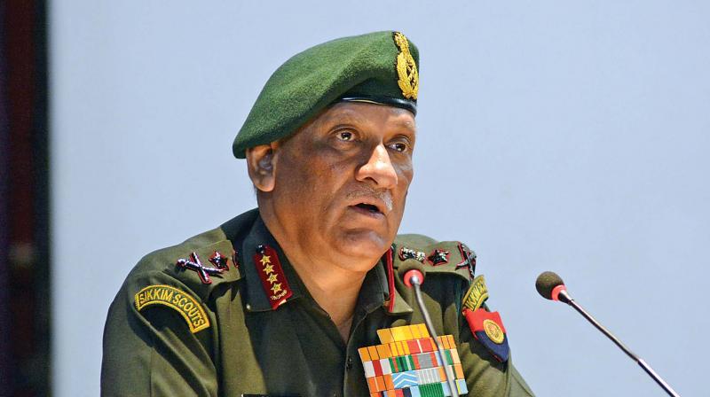 Indian army countering a proxy war in J&K on a daily basis:â€‰Army chief Bipin Rawat