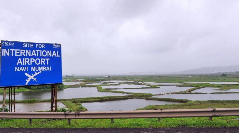 The site where Navi Mumbai International Airport will be built. (Photo: AFP)