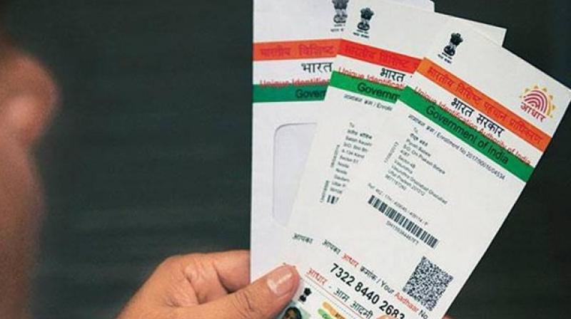 The Virtual ID will be a temporary and revocable 16 digit random number mapped to a persons Aadhaar number and the Aadhaar-issuing body will start accepting it from March 1, 2018. (Phtoto: PTI/Representational)