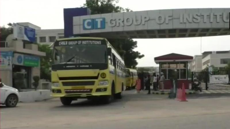 The students were nabbed from the hostel of CT Institute of Engineering Management and Technology, located in Shahpur on the outskirts of Jalandhar. (Photo: Twitter | ANI)
