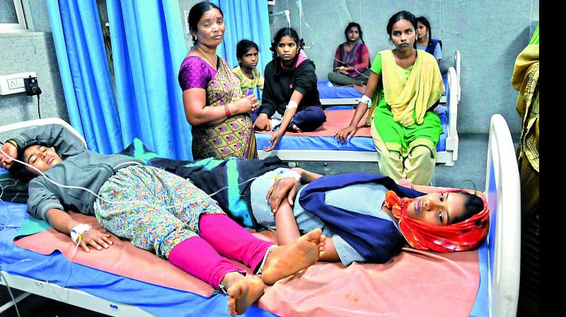 Hyderabad: 67 schoolgirls hit  by food poisoning