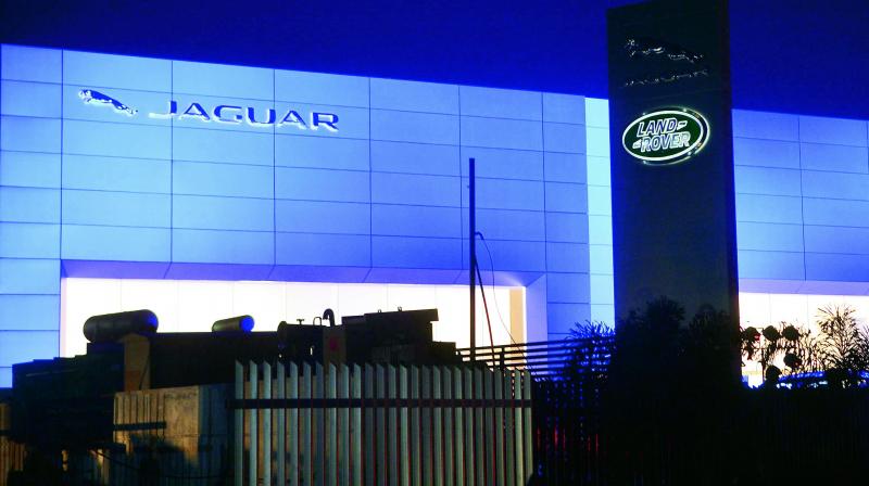 The new Jaguar showroom in Vijayawada. (Photo: DC)