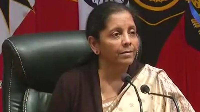 Defence Minister Nirmala Sitharaman said, Activities of terrorists in the hinterlands are severely curtailed due to relentless efforts of security forces. (Photo: ANI)