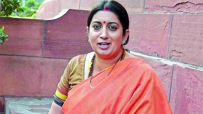Rahul\s decision to contest from Wayanad insult to Amethi, says Smriti Irani