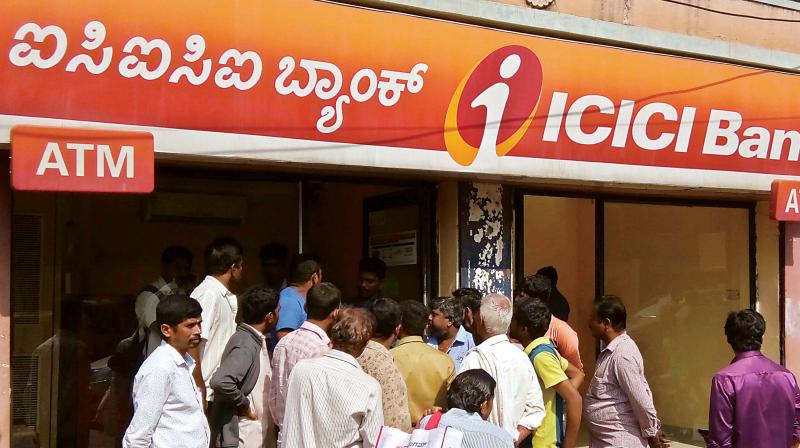 The ICICI Bank ATM at Jalahalli Cross where the heist took place on Monday  (Photo: DC)