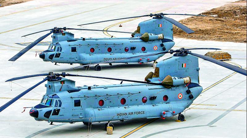 12 IAF pilots trained to operate Chinook helicopters