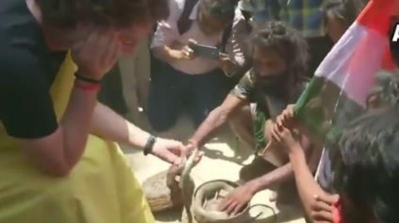 Priyanka Gandhi to face legal actions for petting snakes in poll rally
