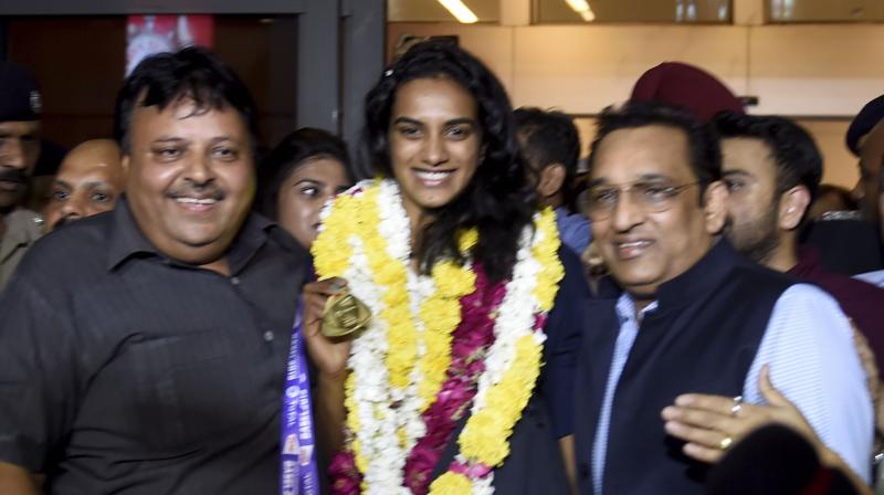 \Wish to win more medals for India\: PV Sindhu after arrival in India