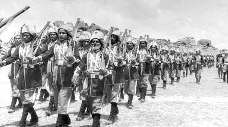 File photo of a Razaakar parade